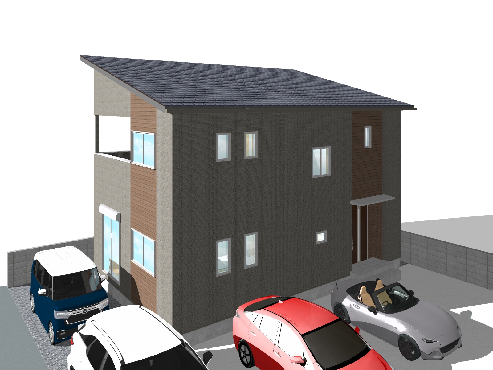 完成外観イメージ画像(※外壁の色等、実際の建物と異なる場合があります。)